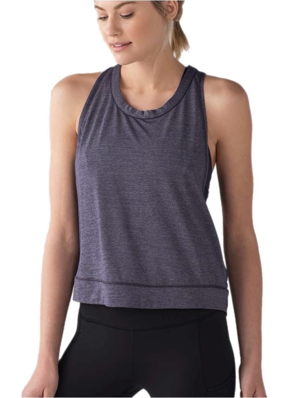 Lululemon Pace Perfect Tank size 6/8
Heathered Midnight Navy Like New